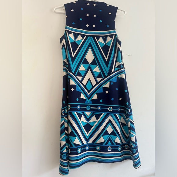 Julie Brown Nyc Geometric Abstract Shift Dress Size S - Picture 2 of 4